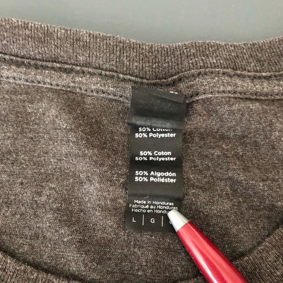 Wendy's Crew Employee Gray Uniform T Shirt Frosty Sz L - Picture 6 of 8